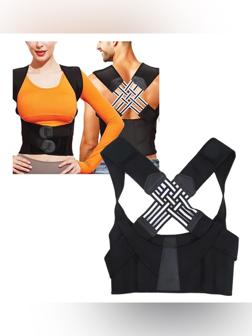 NWT Posture Corrector Back Support Brace - Size Medium